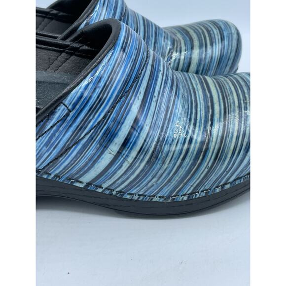 Dansko Pro XP Blue Striped Patent Leather Mule/Clogs Women's EUR 36 / US 5.5 6 - Picture 6 of 13